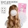 Outlet. Bant for hair on elastic band, white, 11 cm, kitty Marie