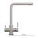 Kitchen mixer Ulgran u016-331, white color