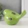 Pig a piggy bank Ceramics "Green Sparrows" 18.8 11.9x13 cm