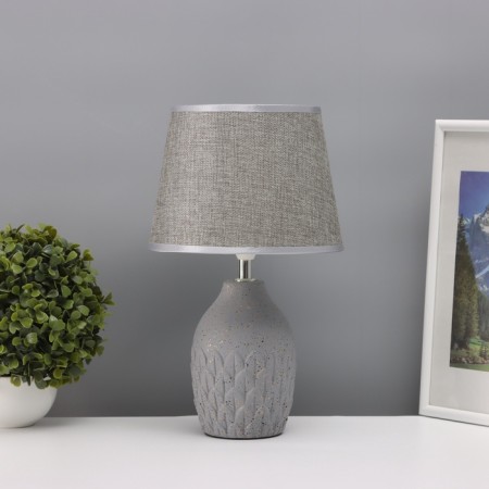Table lamp "Cocoa" 1x40W E14 gray 20x20x34cm