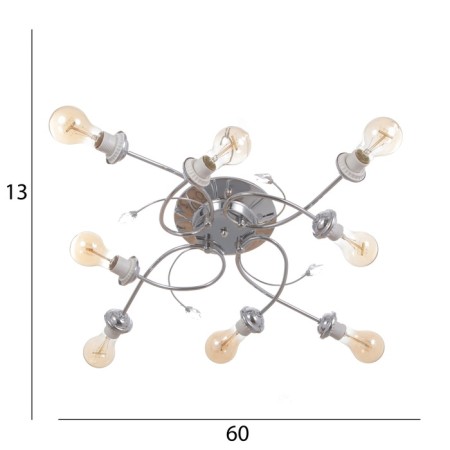 ANTE CHANDENT BP 8x40W E27 Chrome Model: 2800087-8