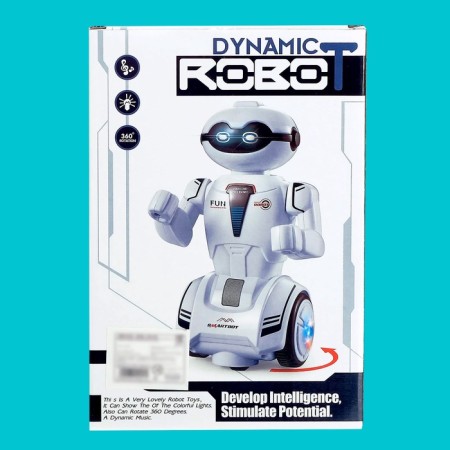 Shustrik robot, light and sound effects, works from batteries-5