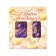 Candle in the cake jubilee "line" (set 2 in 1), number 20, purple metallic, 6.5 cm