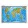 Geographical map of the world physical, 101 x 66 cm, 1:29 million, laminated wall