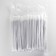 Disposable tubes for drinks, in individual packaging, straight, 21 cm, d = 5 mm, black color