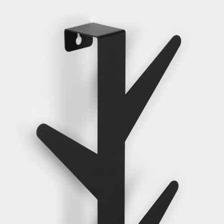 Wall hanger "Birch", 60.5 × 23.5 × 5.5 cm, black color-1