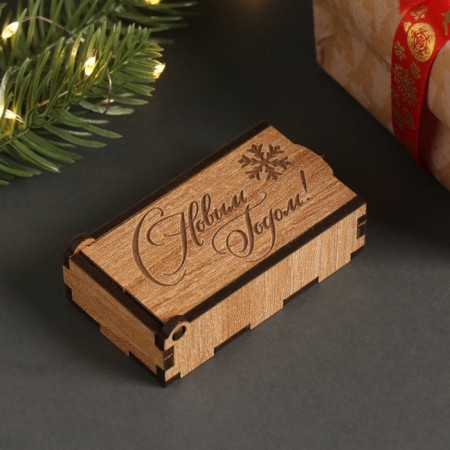 New Year's box "Happy New Year. Snowflake" 7x4x2 cm