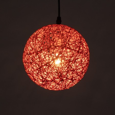 Lamp Bayerlux rattan 1he27 15W orange 20x20x120 cm-3