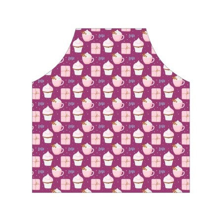 Apron kitchen with a “coffee with a cake”, adjustable, size OS-2
