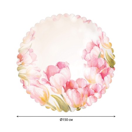 The tablecloth “Stormy Garden”, Round, Saten, D = 150 cm-1