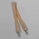 Handle for a bag, with carbines, 60 × 2 cm, the color is light brown