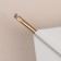 White makeup brush, beveled, 16.5 (+/- 1) cm, white color