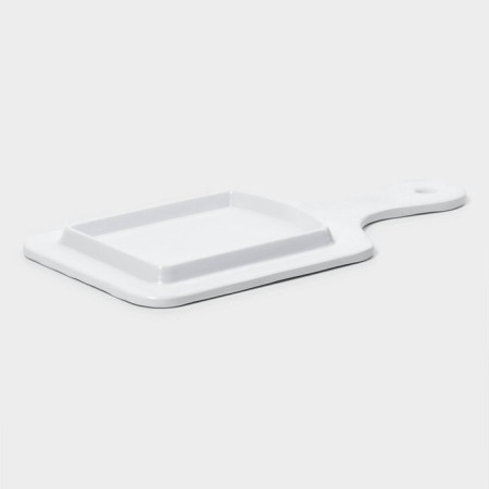 Serve dish "White East", 25.5 × 12.7 × 1.5 cm, white color-4