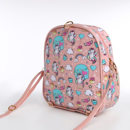 Baby backpack on lightning, pink color-7