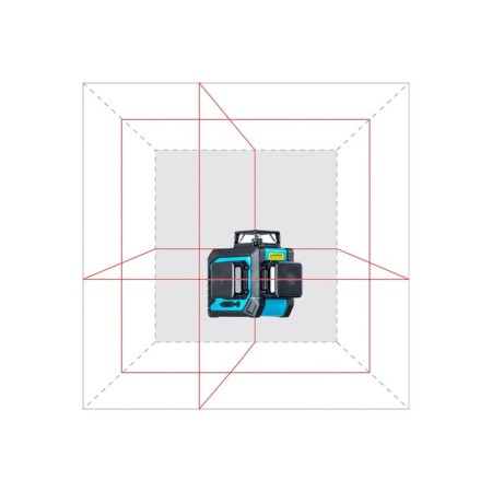 Laser level Instromax 3-360 IM0138, up to 20 m, 3 rays, 635 nm, 360 °, 0.3 mm/m/m-4