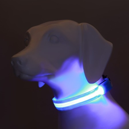 Collar with backlight double strip size L, Osh 45-52 x 2.5 cm 3 glow glow mode-7