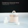 Harmatic sugar bowl with a lid of the Golden Filan, 150 ml, white color