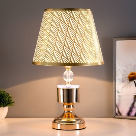 LUANA Table lamp E27 40W gold 25x24x41 cm Risalux-1