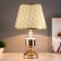 LUANA Table lamp E27 40W gold 25x24x41 cm Risalux
