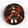 Metal anime icon, “black red” set, d = 38 mm, 4 pcs.