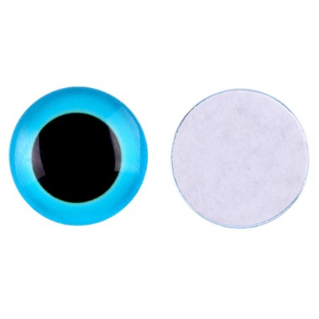 Elose -based eyes, set of 10 pcs., Size 1 pc. - 18 mm, blue color