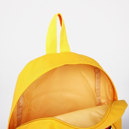 Baby backpack on lightning, 3 outer pockets, yellow color-5
