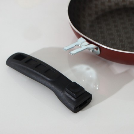 The pan "hostess", d = 20 cm, removable handle, anti -stick coating, burgundy color-3