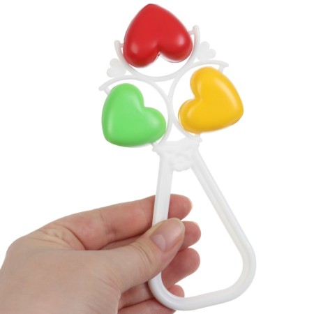 A rattle on the stick "hearts", species mix-2