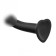 STRAP-ONE DILDO DUAL DENSITY SEMI-REALISTIC UNSIAL, Black XL, 20 cm
