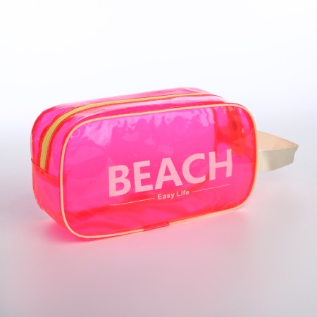 Lightning cosmetic bag, raspberry color