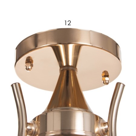 Ceiling Ceiling Ellie 3x40W E27 Gold 52x52x30 cm-4