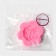 Mold Dolyana "violet", silicone, 6 × 6 × 1.2 cm, pink color
