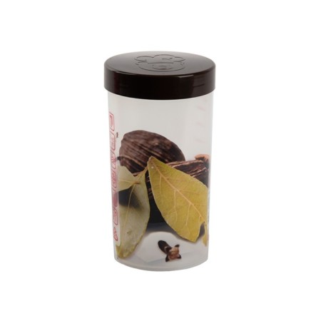 Ourssson 1 L storage capacity, 9.5 × 9.5 × 18 cm, dark nut