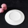 Porcelain dessert plate with a thickened edge of the White Label, D = 17.5 cm, white color