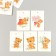 Cardboard "Flowers 02" set 10 pcs (5 types) 4x6 cm