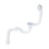 Siphon for the bathtub Unicorn S32P, 1 1/2 "x40 mm, plastic release and overflows, corrugation 40x40/50 mm