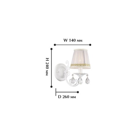 Bra ALLA, 1x40W E14, white color-1