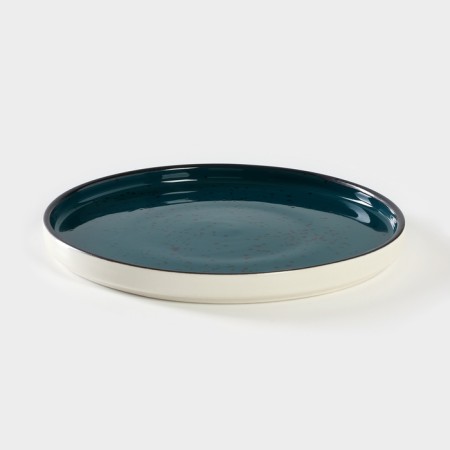 Ceramic “turquoise” plate, d = 22 cm-1