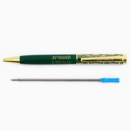 Pen in the gift case to the “dear teacher”, metal, blue paste, 1.0 mm-3
