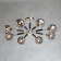 Hamburg chandelier, size 85x28x85 cm, 320W 8xe14 IP 20