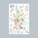 Sticker Plastic Interior color "composition Greens with pink colors" 30x45 cm