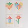 Magnetic Mosaic tablet for drawing, 49 cells, with patterns, blue tractor