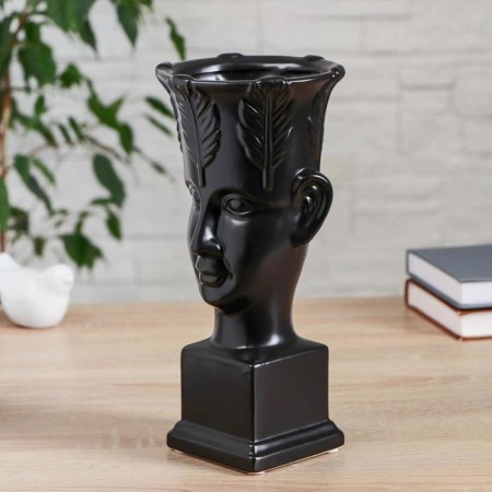 VAZ Ceramics "Nefertiti" 12x25 cm, black-1