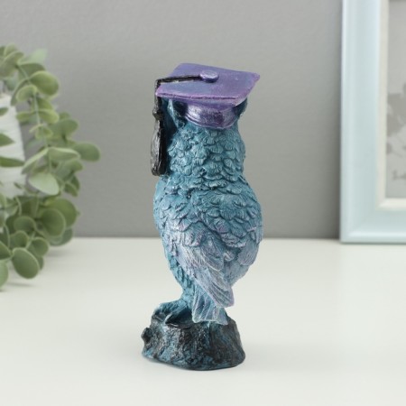 Figure "Wise Eagle" 15x6cm, gray-blue-3