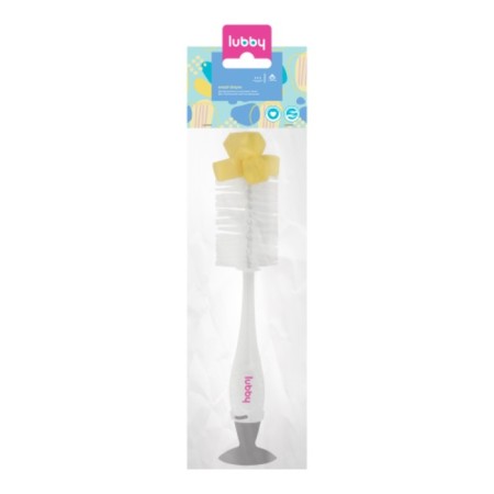A set of brushes for washing bottles and children's dishes on a suction cup-9
