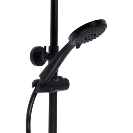 Showing system Accoona A83207F, single -leaf, pour 141 mm, tropical shower, watering can, black-3
