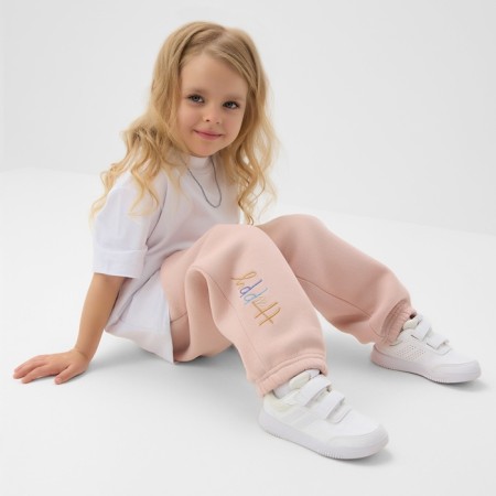 Children's pants Minaku: Exclusive Print, powder color, overSize growth 158 cm-3