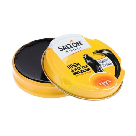 Salton smooth leather shoes, black, in a bank, 50 ml-1