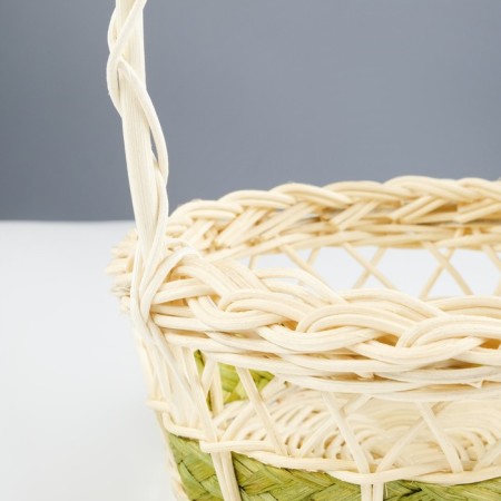 A set of wicker baskets from 3: D20 H 8/27; D17 H 7 H 25; D13 H 6 H 21 cm. (Ratan)-3