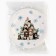 New Year's Papa plate "Happy New Year", cats, 18 cm, disposable